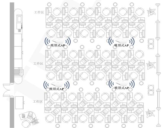 企業辦公樓無線AP部署圖